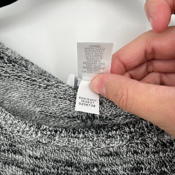 J Jill Pure Jill Pull Over Knit Linen Sweater Size XS Gray Lightweight Beach - Picture 8 of 13